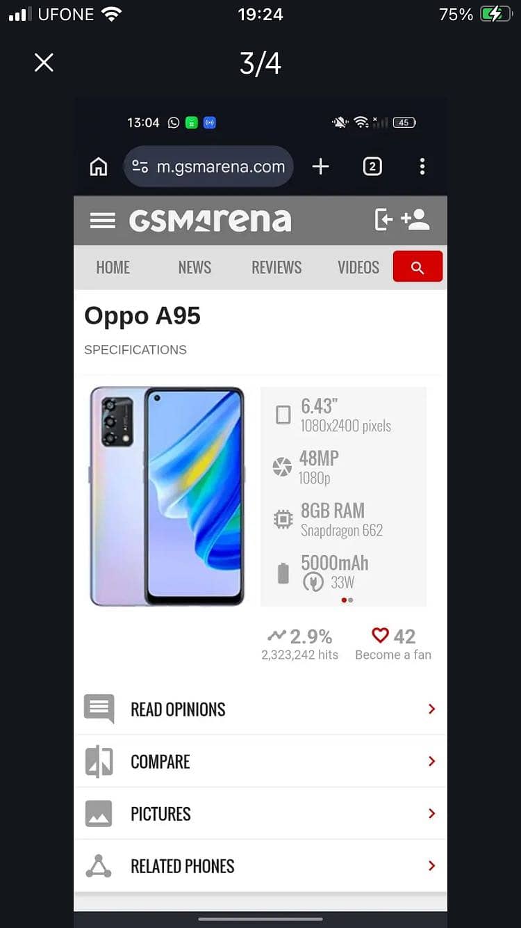 OPPO A95 8+8/128 2