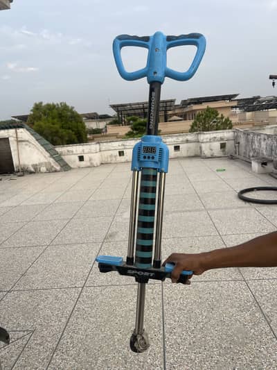 Kid jumping scooter