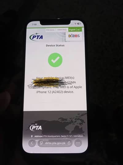 Apple iPhone 12 pta approved
