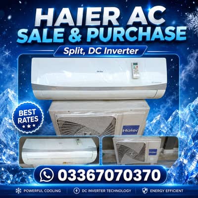 HAier 1.5 Ton DC Inverter AC (0336/7070/370)  excellent condition mei
