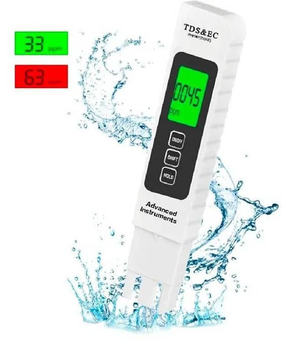 TDS & EC Meter with Backlight LCD.