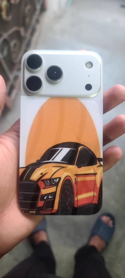 Apple IPhone Xr converted into 17 pro grey titanium original body case