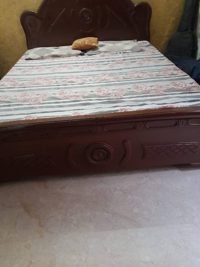 Double bed with Medicated mattress 0
