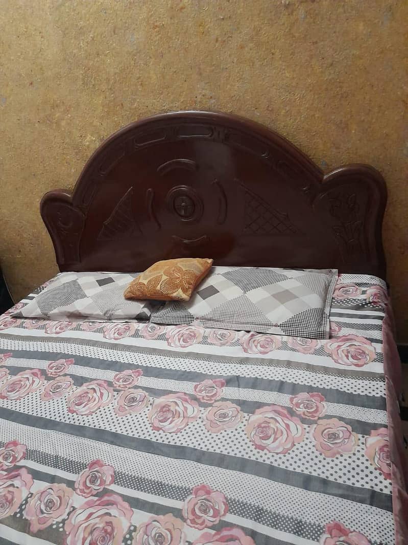 Double bed with Medicated mattress 1