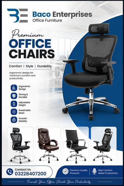 Chairs - Office Chairs - Executive Chairs - Study Chair - Gaming Chai