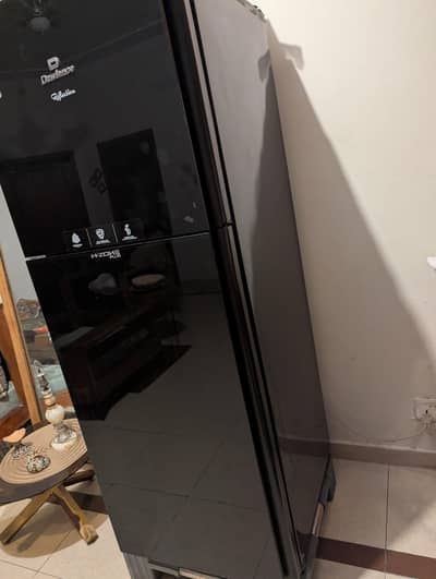 Dawlance 14 Cubic Feet Glass Door Fridge | Black | Like New