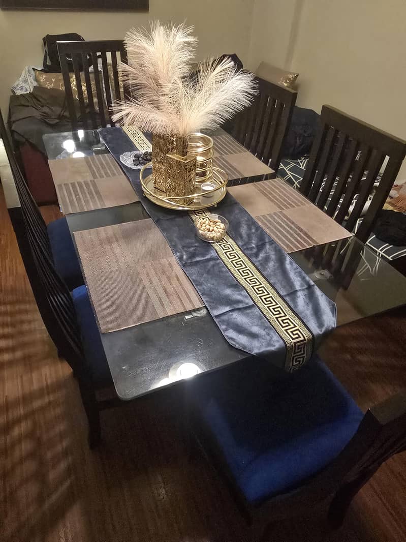 Dining Table with 6 Chairs and L-shape Sofa 3