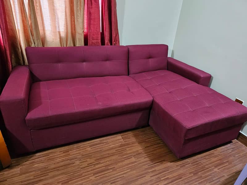 Dining Table with 6 Chairs and L-shape Sofa 6