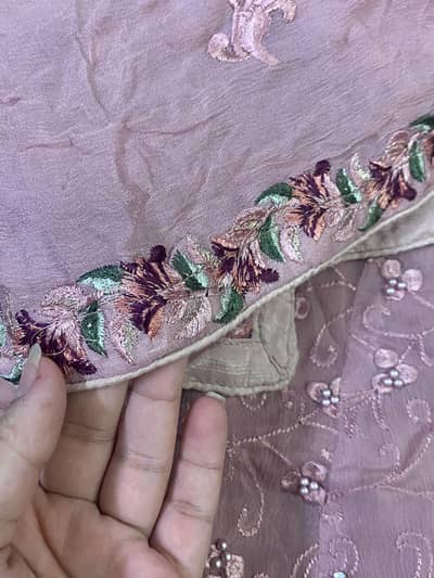Embroidered & Embellished Chiffon Frock