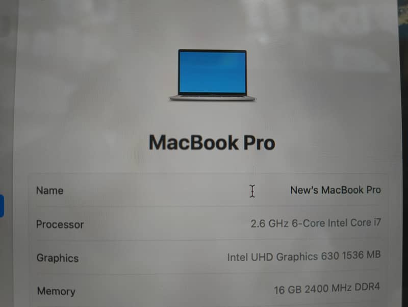 MacBook Pro 2018 2