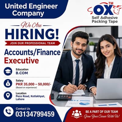 Accounts / Finance Executive Required