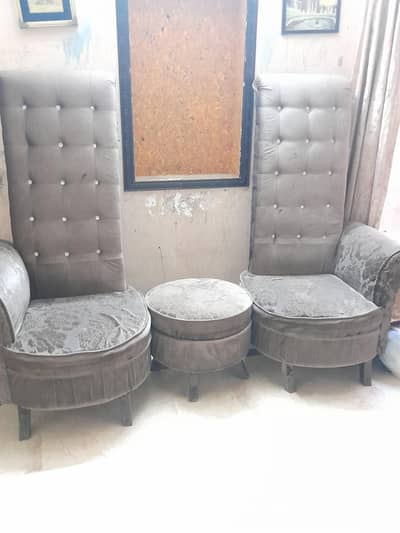 Stylish sofa long Chairs with stool
