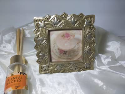 3x3 Decorative Photo Frame (Fits 2x2 Photo) – Elegant Vintage Design