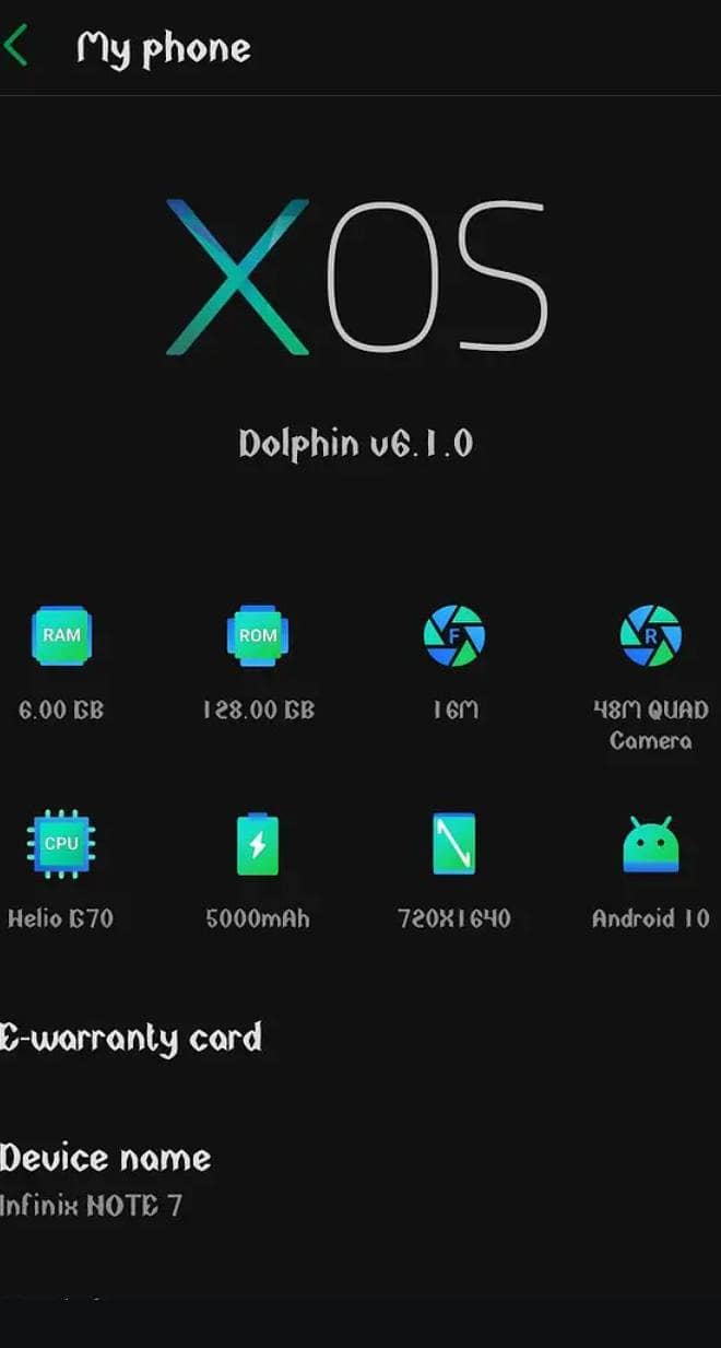 infinix note 7 0