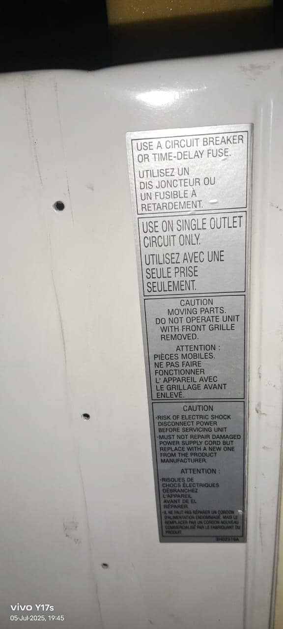 Frigidaire window AC 1