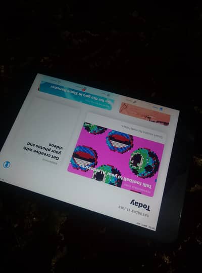 I pad few days used importtid. . tab