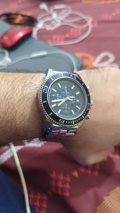 Breitling super Ocean chronograph original watch. & IWC chronograph