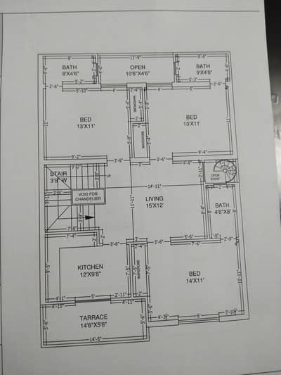 gray structure house for sale park face 40 feet wide road near zoo