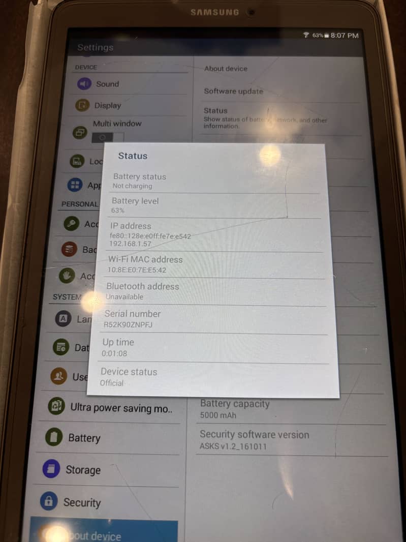 Samsung Galaxy Tab E 5