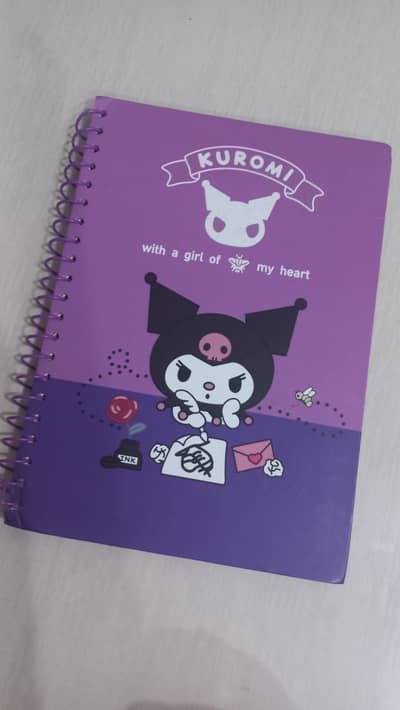 Kuromi Notebook With Colourful pages