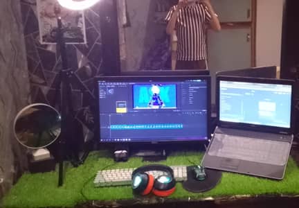 "DELL" DUAL MONITOR GAMING SETUP