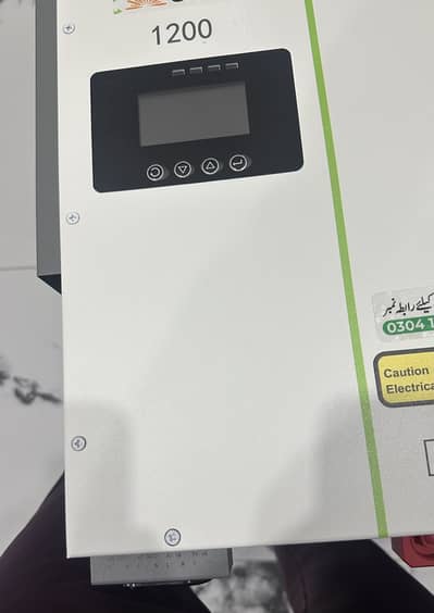 New imported 1200 watt inverter with accessories and 1 solar panel