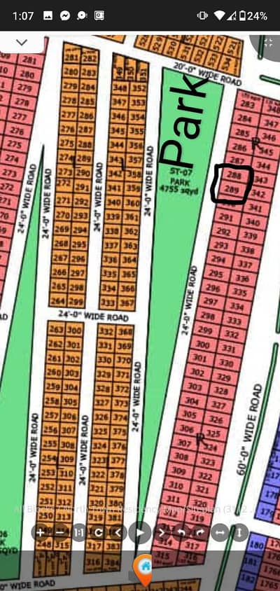 120 yrds plot for sale, North Town residency, West open, Hill side