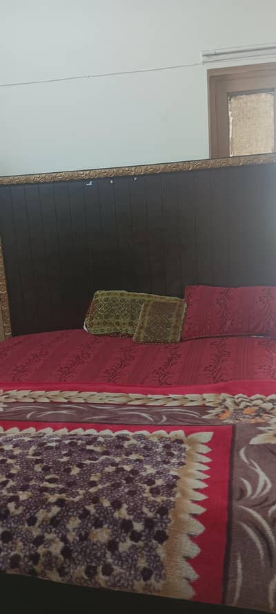 wooden bed