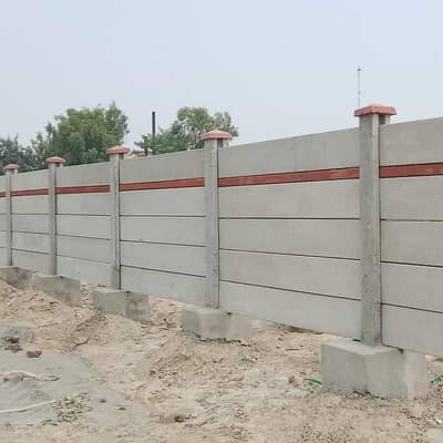 precast boundary wall/ boundary wall/Girders, slabs, control shed roo