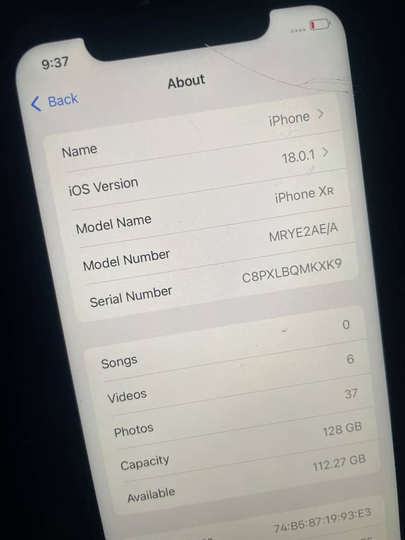 Iphone XR 5