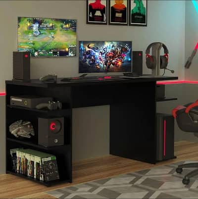 computer desk with shelves, Home office desk writing workstations . . . .