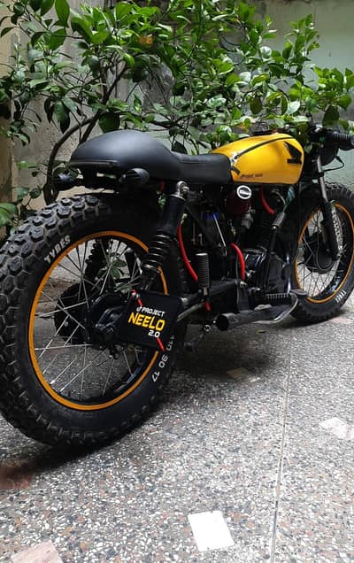 Honda 125 into cafe racer