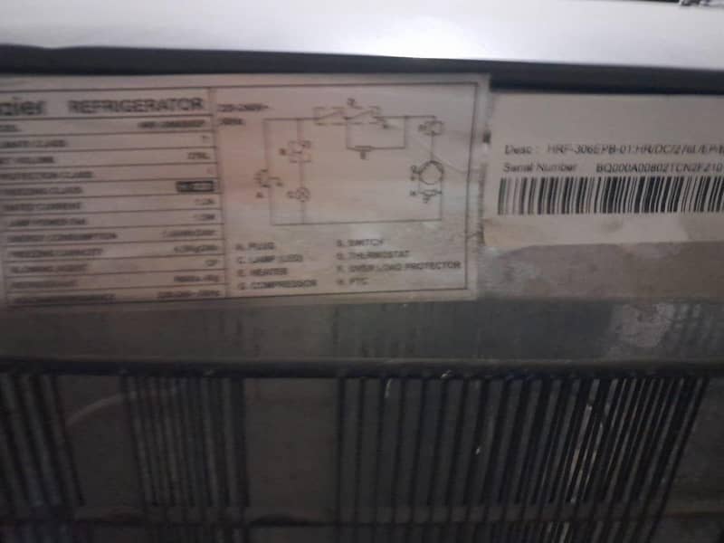 haier fridge condition 10/9 3