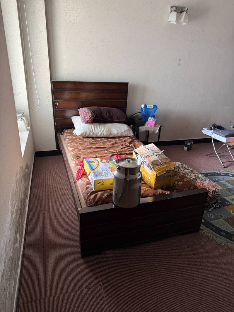 Wooden single bed 4