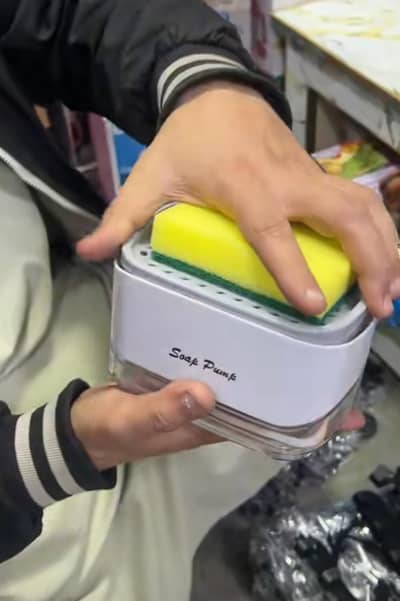 automatic sponge dishwasher  box