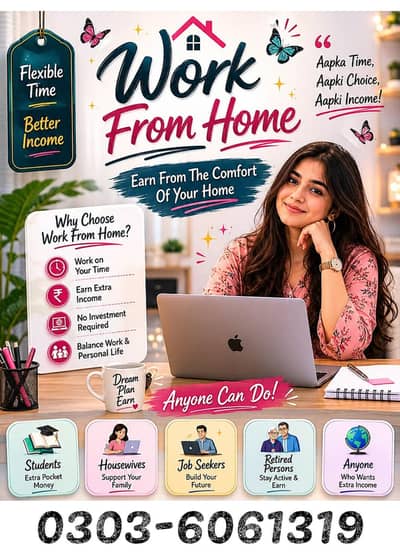 Part Time | Full Time | Home Based | Jobs | Male & Female.