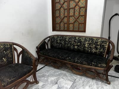 7 Seater Wooden Sofa Set | Premium Solid Wood | Excellent Condition