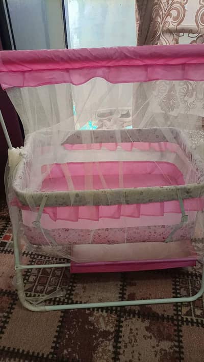 baby swing almost new