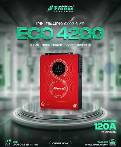 Fronus 4 kw inverter with one year warranty