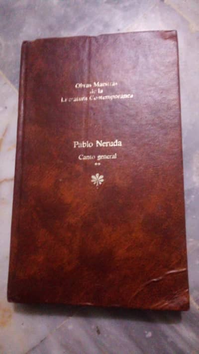 Vintage Pablo Neruda canto general Spanish