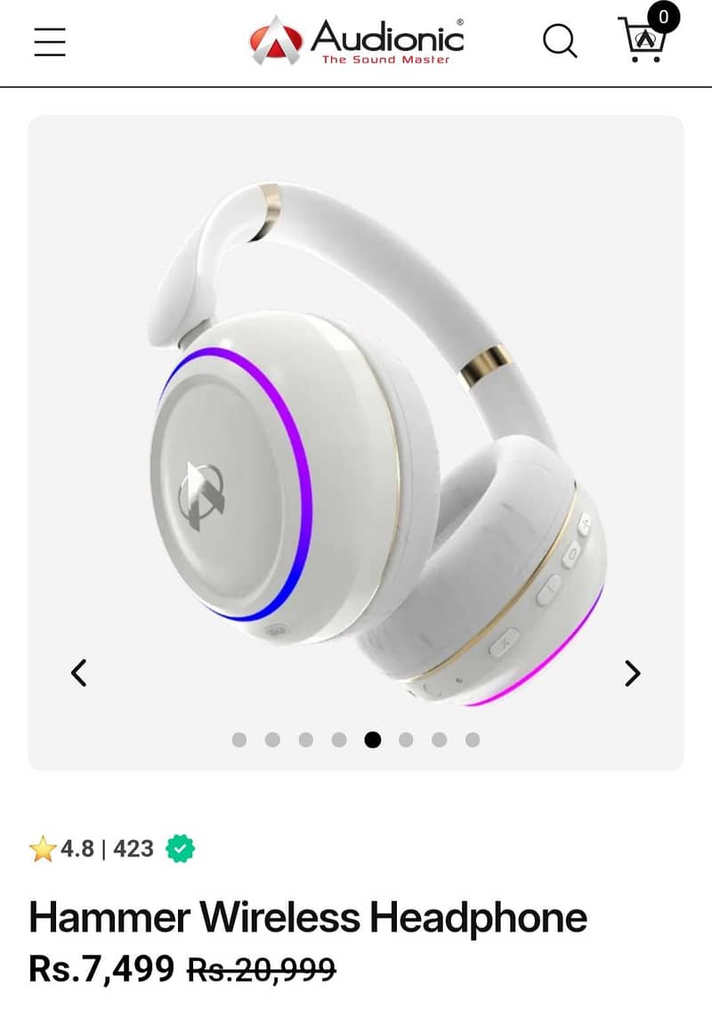 Audionic Hammer Wireless Headphone 0