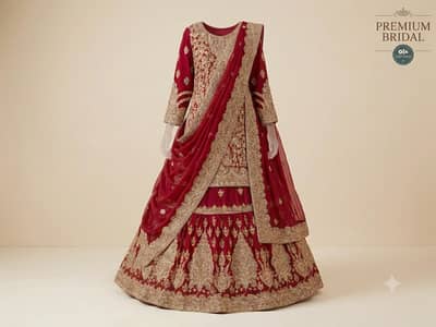 Used Bridal Lehenga – Heavy Embroidery – Excellent Condition