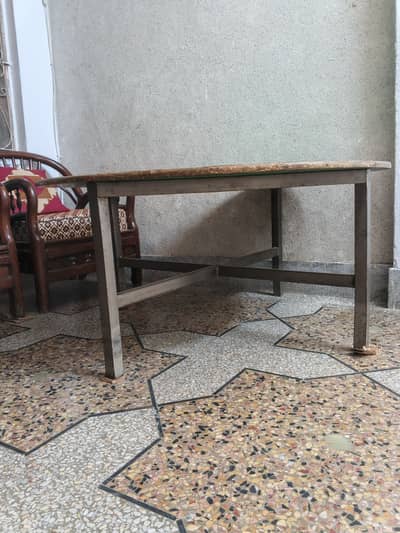 Wooden round table