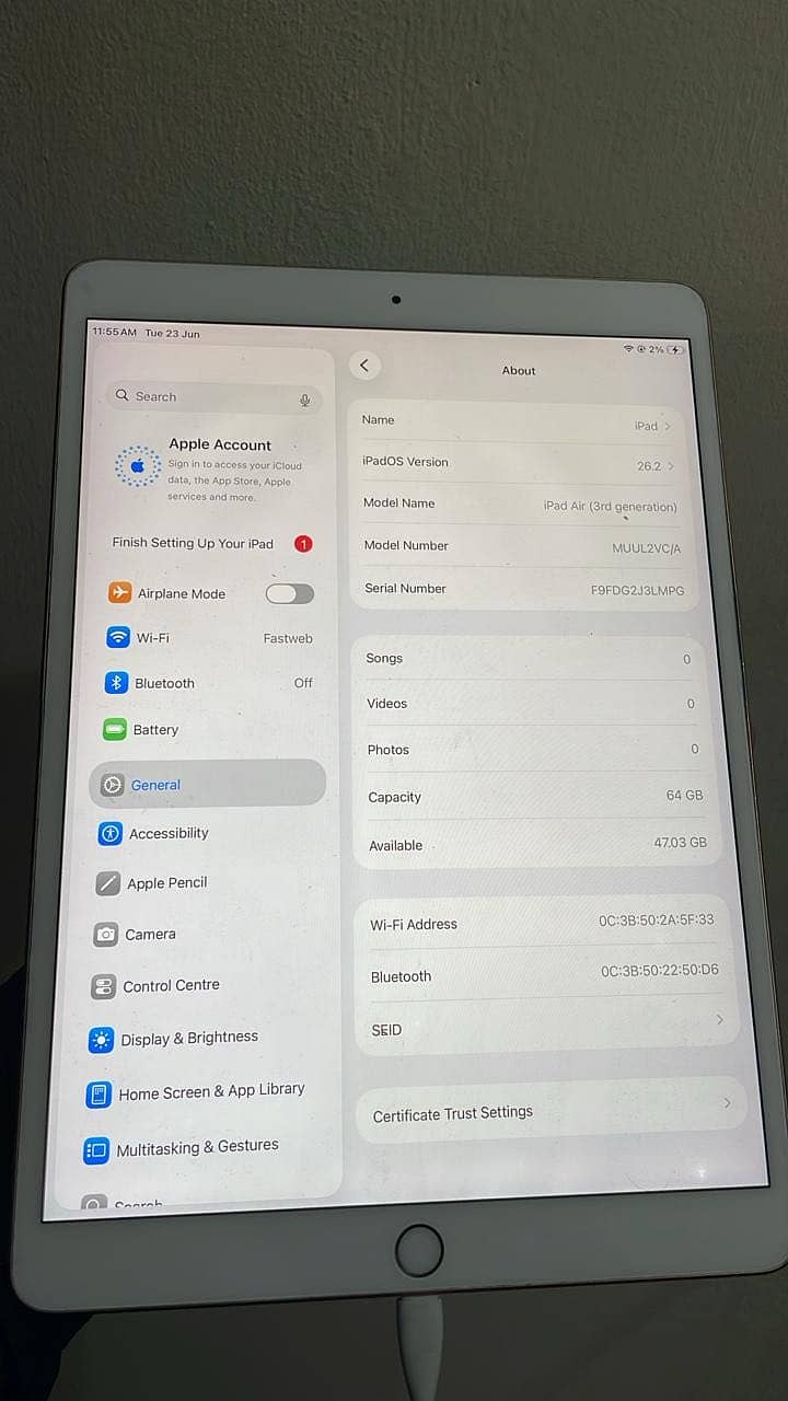 iPad air 3 2