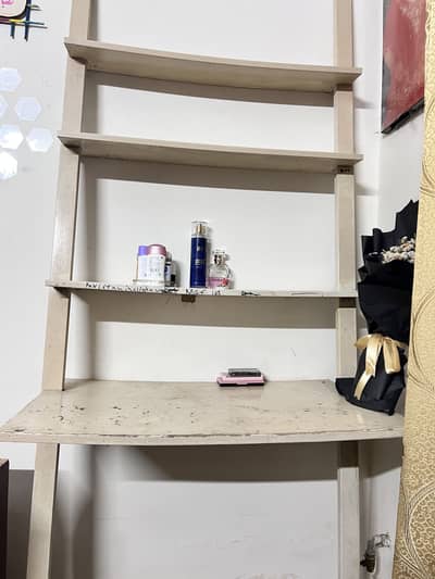 Ladder shelf+ study table 2 in 1 with sofa chair
