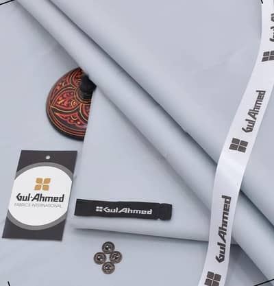 Gul Ahmed Men Cotton Suit Premium Unstitched Fabric