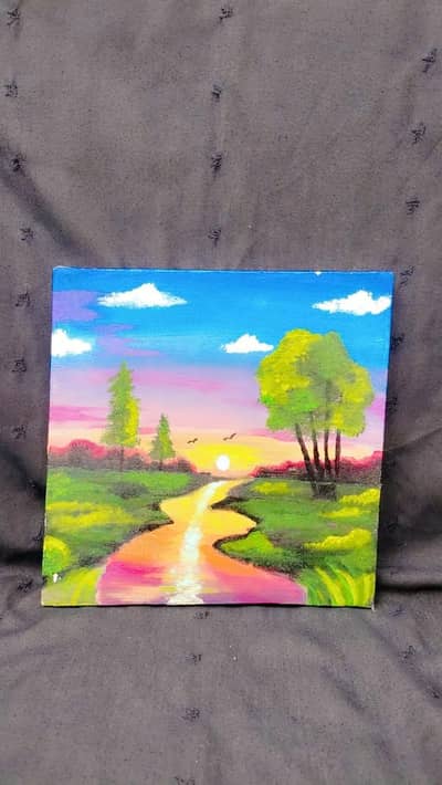 Canvas hand making painting