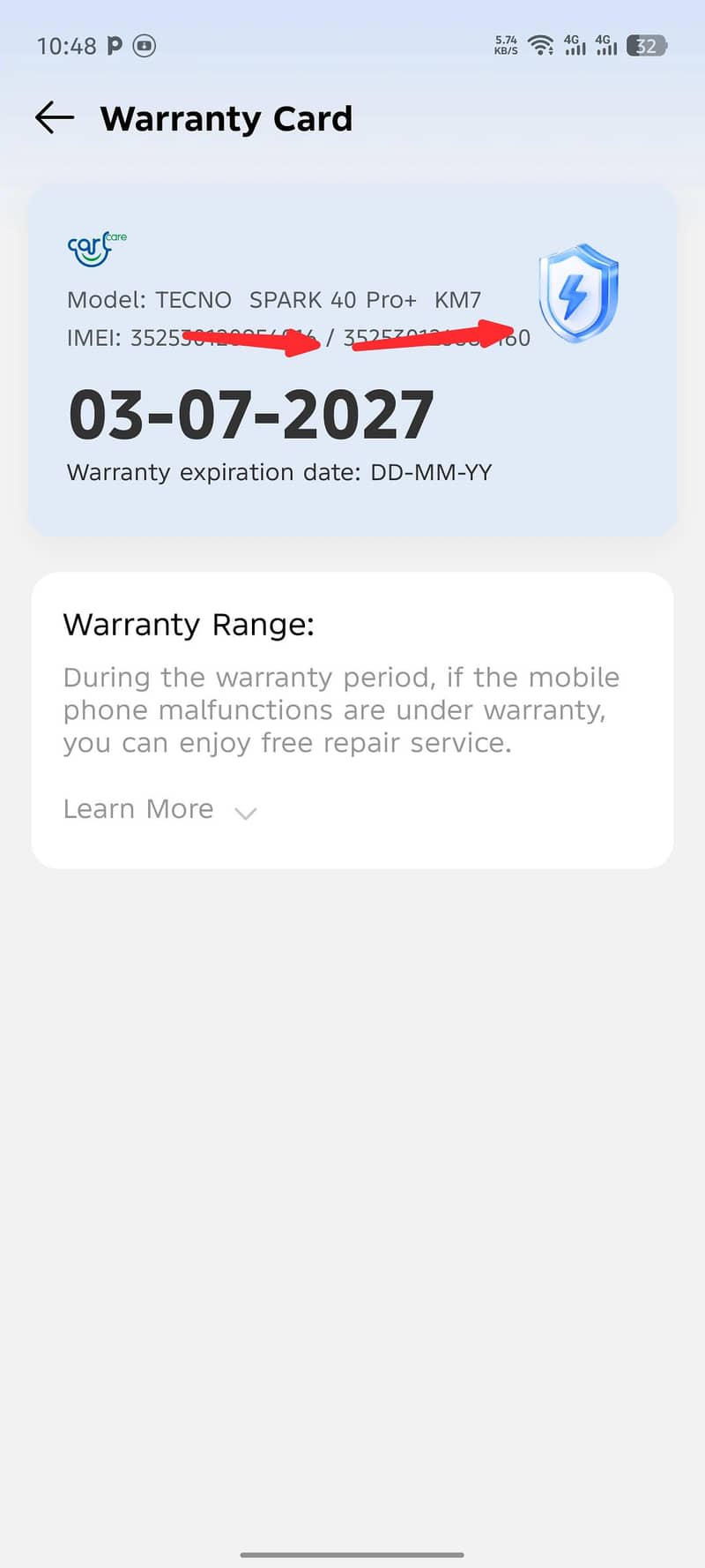 Techno spark 40 pro plus 5G 7