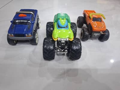 3 High Quality Monster Premium Trucks for Kids