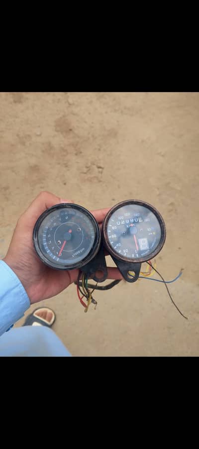 Cafe racer speed meters